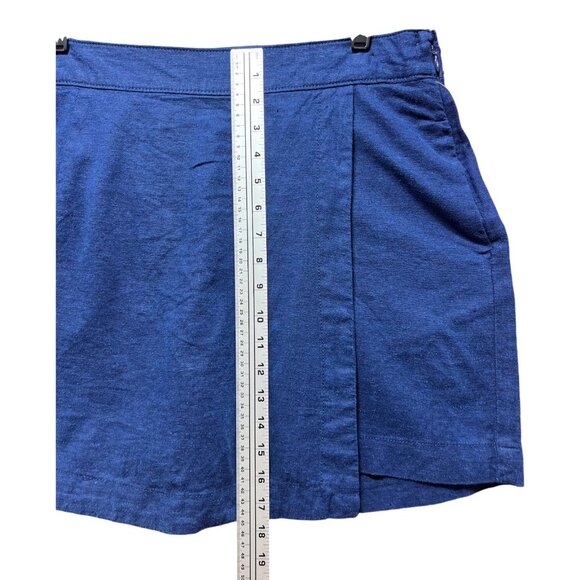 St. John's Bay - Women's Mid Rise Skort - Navy Blue - 14 - Picture 8 of 16